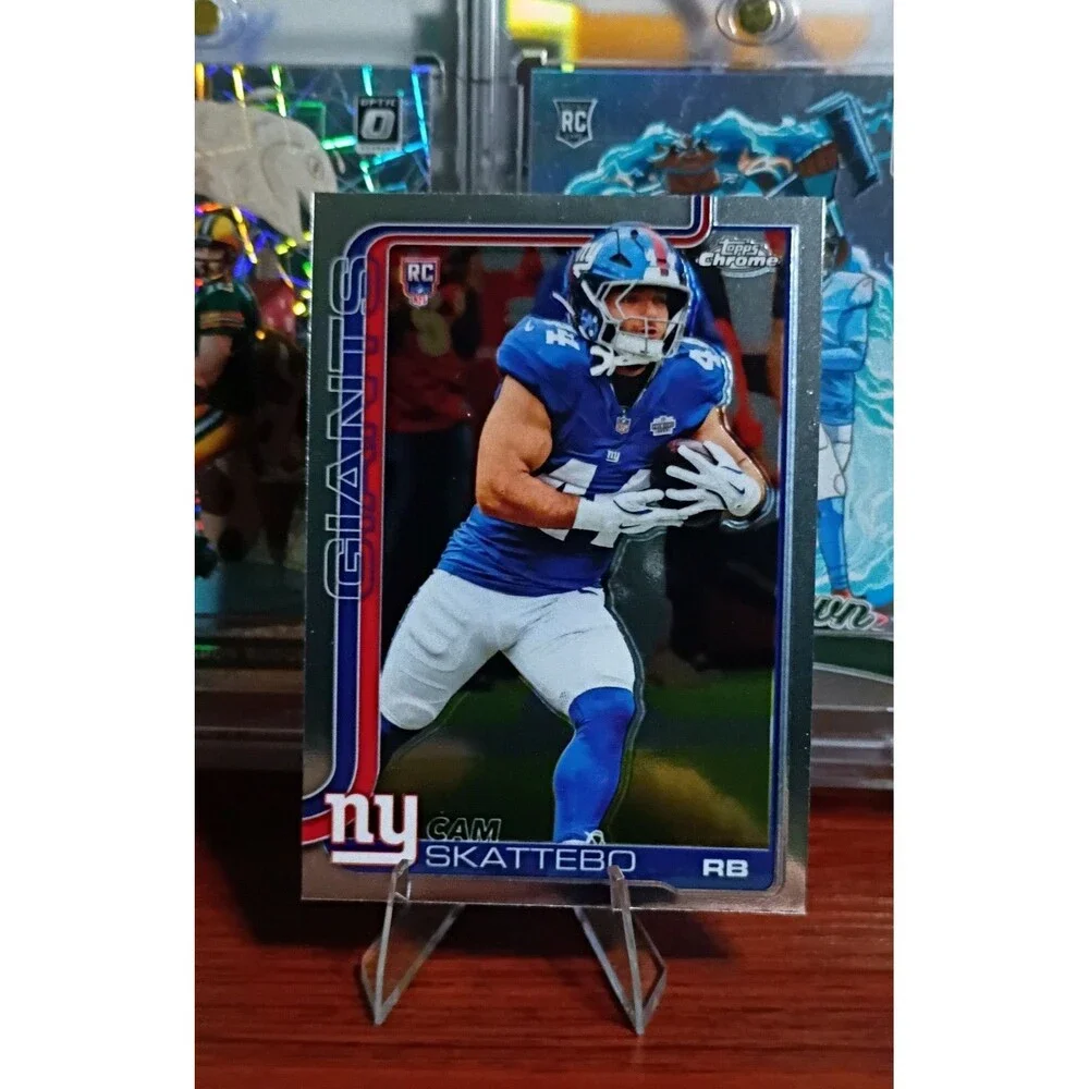 2025 Topps Chrome - Rookies Cam Skattebo #331 (RC)